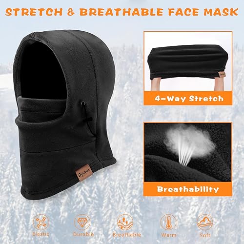 Miniatura 2 de Pasamontañas para niños a prueba de viento, máscara de esquí, capucha, máscara facial, calentador de cuello para clima frío, gorro de invierno para