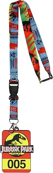 Jurassic Park 005 Vehicle ID Tag Breakaway Lanyard ID Badge Holder Neck Strap