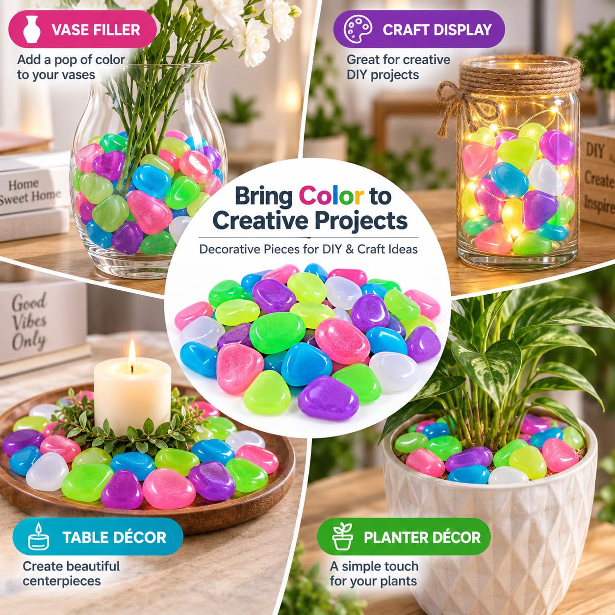 Glow in The Dark Stones - Decorate Your Garden! -2