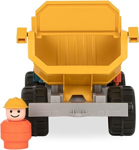 Miniatura 11 de Battat Camión volquete amarillo - Camiones clásicos para niños pequeños - Juguetes de construcción para niños - Ruedas de goma suave - 18 meses + -