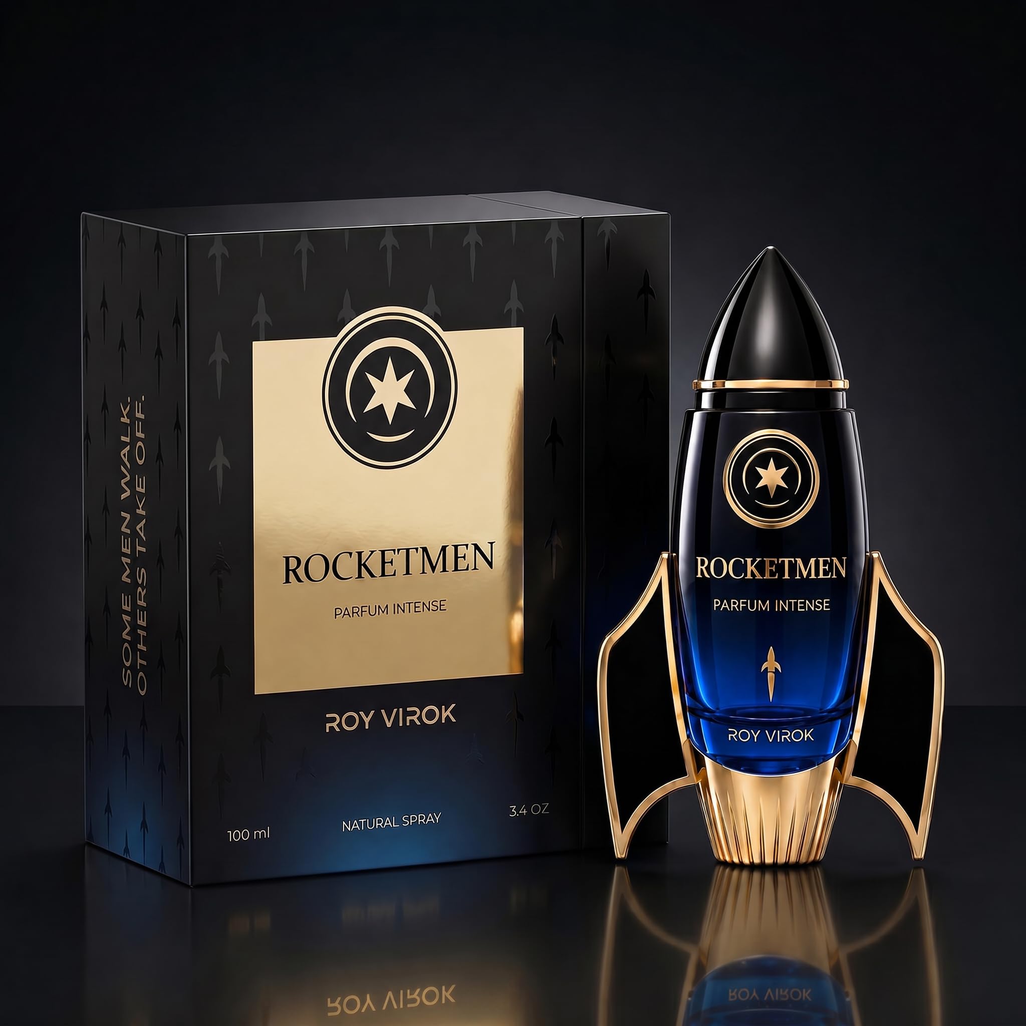 ROCKETMEN Parfum Intense 30% - Perfumes Hombre 100 ml, Larga Duración | Perfume para hombre de gran proyección y larga duración para dejar huella. Estela elegante y aroma especiado y amaderado.