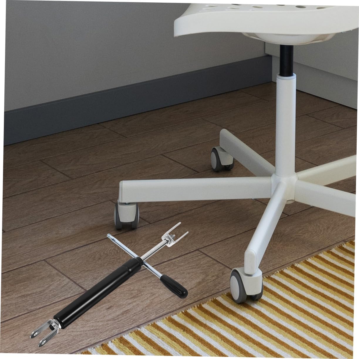 2Sets Heavy Duty Gas Spring Rod for Barber Chair Hydraulic Chair Rod Replacement for Salon and Office Use Easy Installation Material Compatible with Various