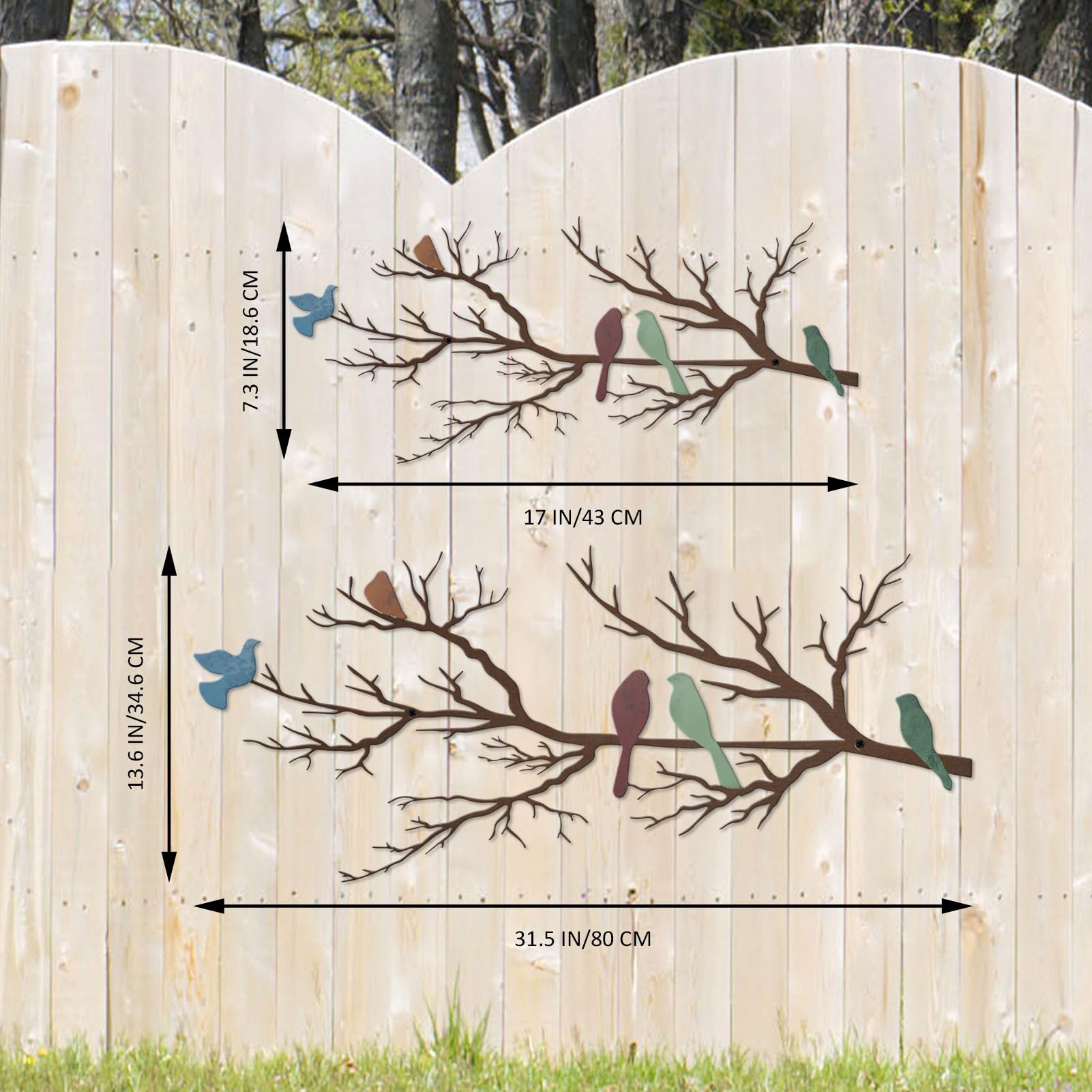 ESTART Metal Birds Wall Art - Image 4