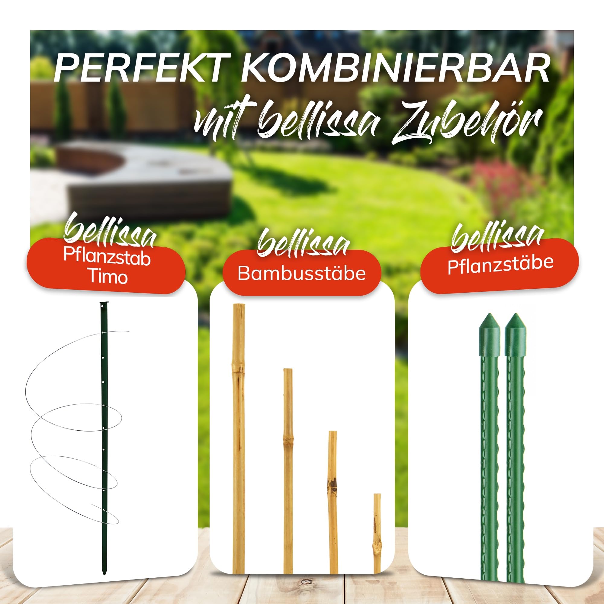 bellissa - Rankhilfe Kunststoff grn 10er Set 150cm  11mm Rankstbe -  Hochwertige Pflanzensttze mit Stahlkern fr Rankpflanzen - Pflanzstbe aus  Plastik widerstandsfhig & fr Garten & Balkon : Amazon.de: Garten