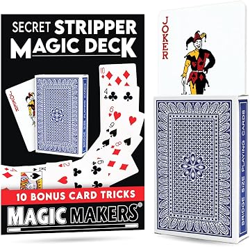 Secret Stripper Magic Deck Trick with 10 Bonus Card Tricks