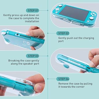 Protective Case for Nintendo Switch Lite 2019, HD Clear Crystal Hard Cover