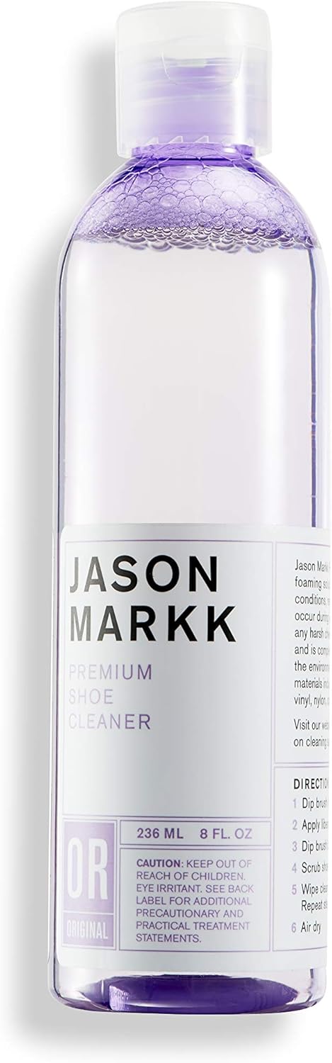 Jason Markk 8 oz. Premium Shoe Cleaner - Gently Cleans & Conditions Sneakers - Biodegradable - Safe on all Materials : Clothing, Shoes & Jewelry