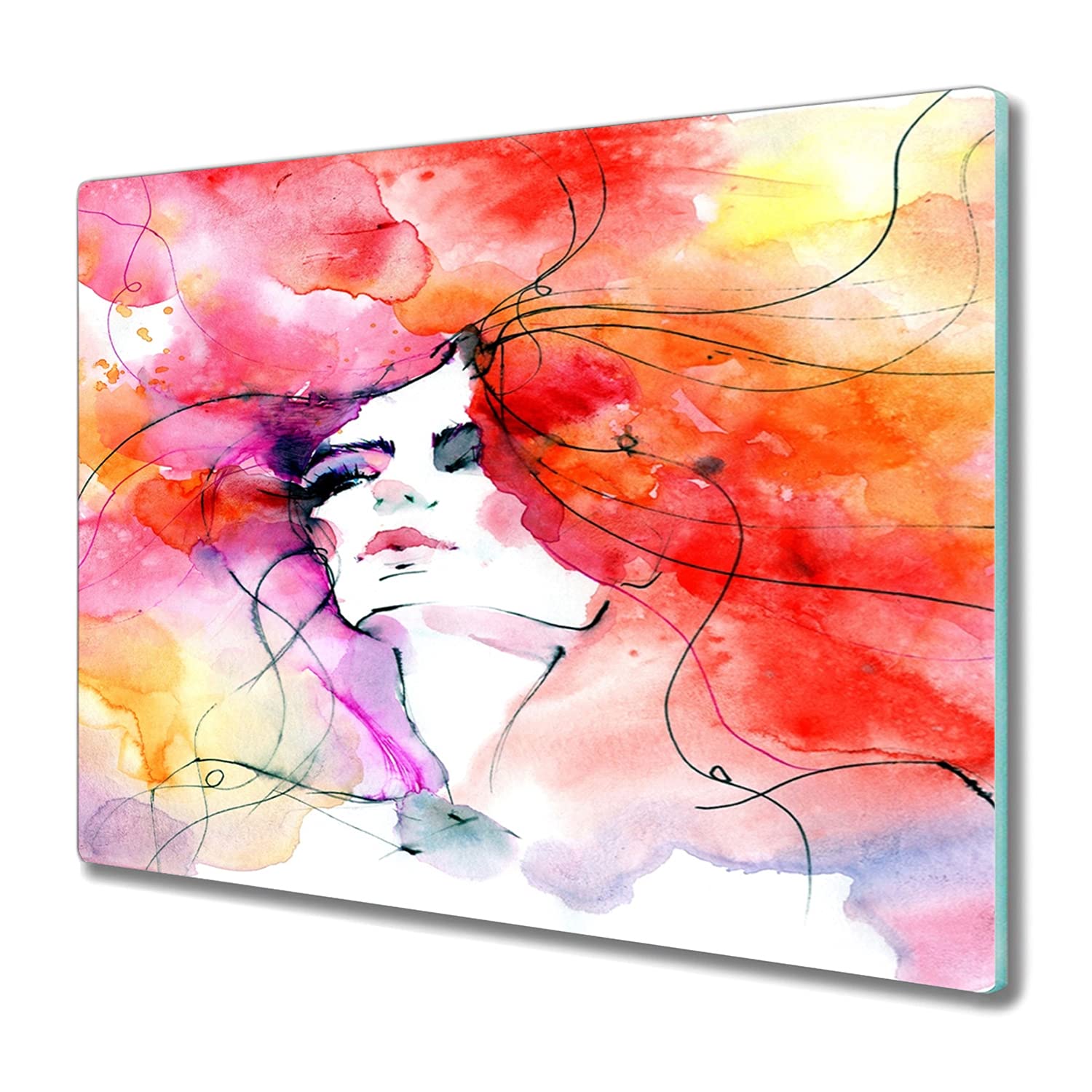 Protection plaque de cuisson en verre trempé Coloray 60x52 cm pour éviter les rayures style femmes