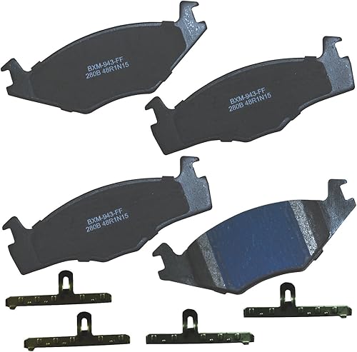 Vista 16 de Bendix Premium SBM8 - Pastillas de freno semimetálicas Premium para modelos seleccionados Buick Special, Camaro, Corvette, Phaeton, Olds F85, Vista