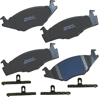 Premium SBM280B Semi-Metallic Front Brake Pads for Volkswagen Cabriolet 1990-1985, Golf 1992-1985, Jetta 1986-1985, Quantum 1988-1985