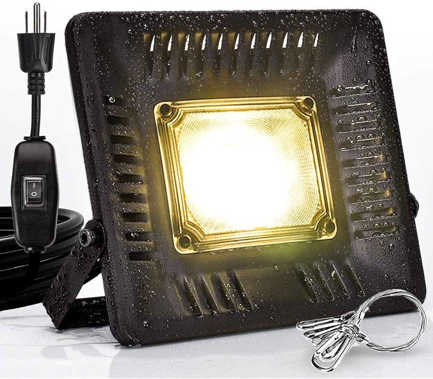 150W Full Spectrum LED Grow Light, IP67 Waterproof Outdoor Grow Lamp, Sunlike Plant Light for Seedling Veg Bloom Fruit, Grow Light for Indoor Outdoor Plants