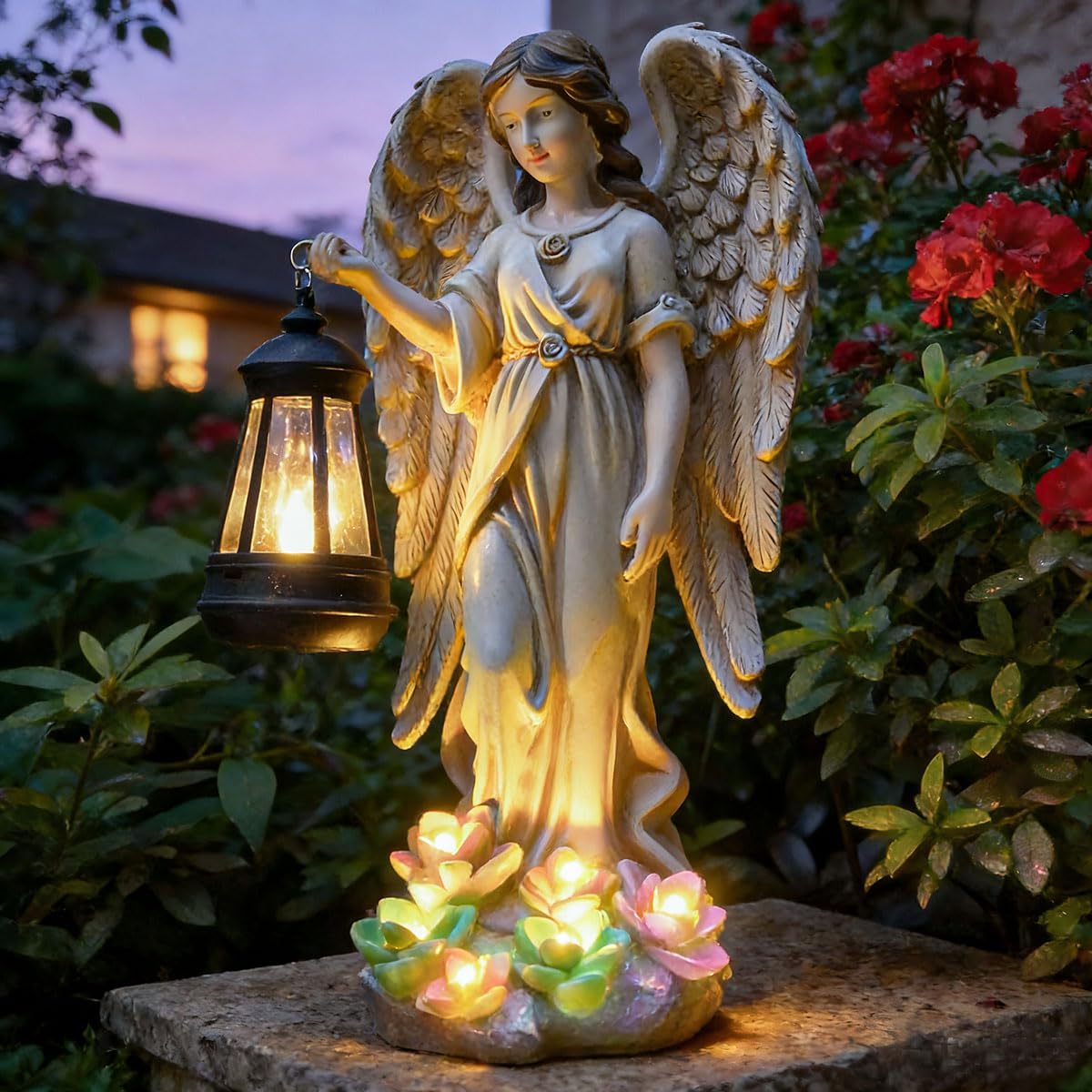 Solar Garden Snail Statue Gift, 1 Pack Solar Outside Snail Sculpture, Outdoor Patio Landscape Mushroom Decorative Art, Porch Deck Balcony Front Garden Decoration, Unique House Warming Gift