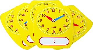 Learning ADVANTAGE-25615 edx Education Write-On/Wipe-Off Clock Dials - Set of 5