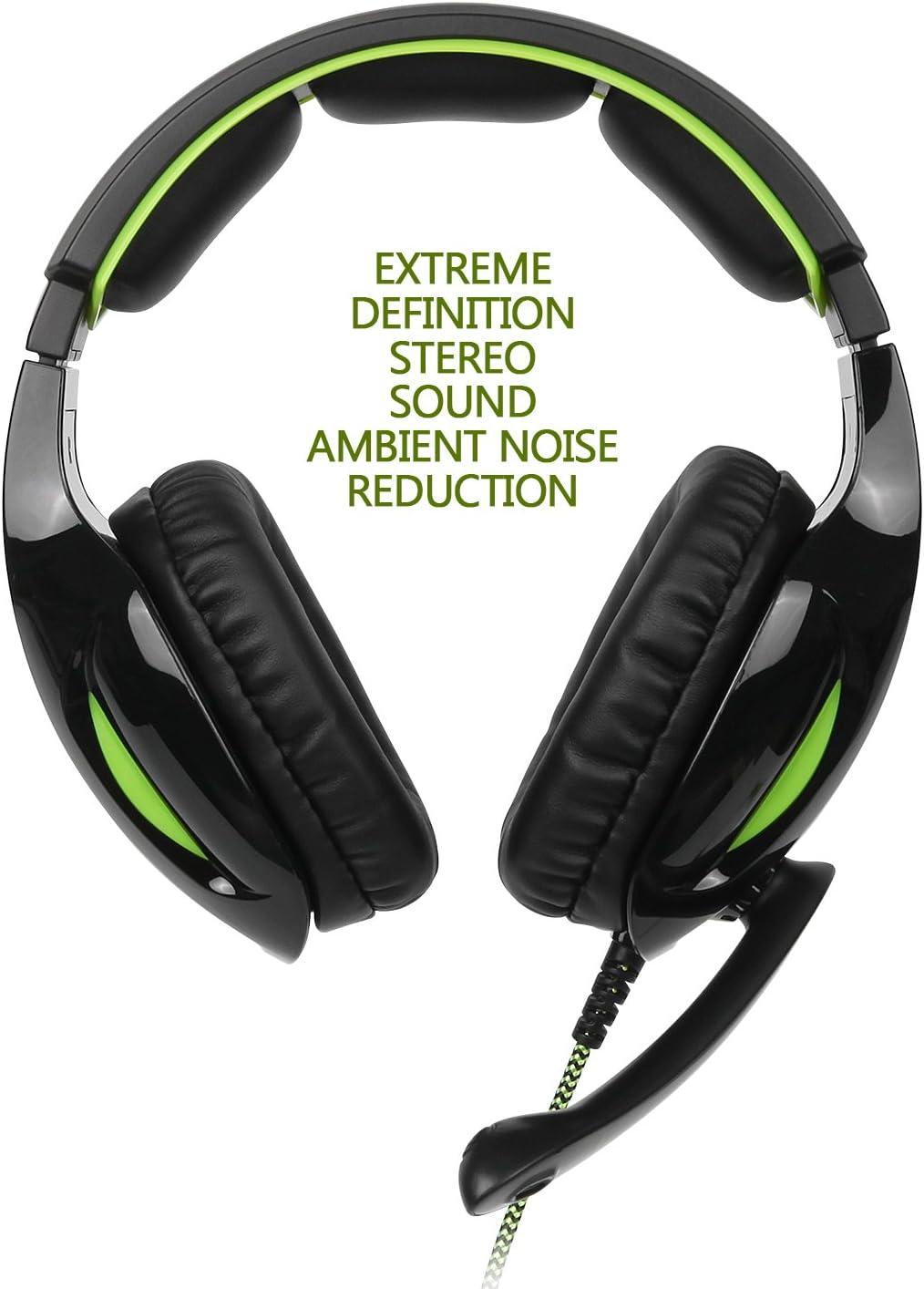 SUPSOO G813 Xbox One, PS4 Gaming Headset 3.5mm wired Over-ear Noise Isolating Microphone Volume Control for Mac / PC/ Laptop / PS4/Xbox one -Black