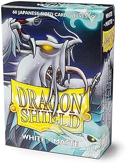 Dragon Shield Matte Mini Japanese White 60 ct Card Sleeves Individual Pack