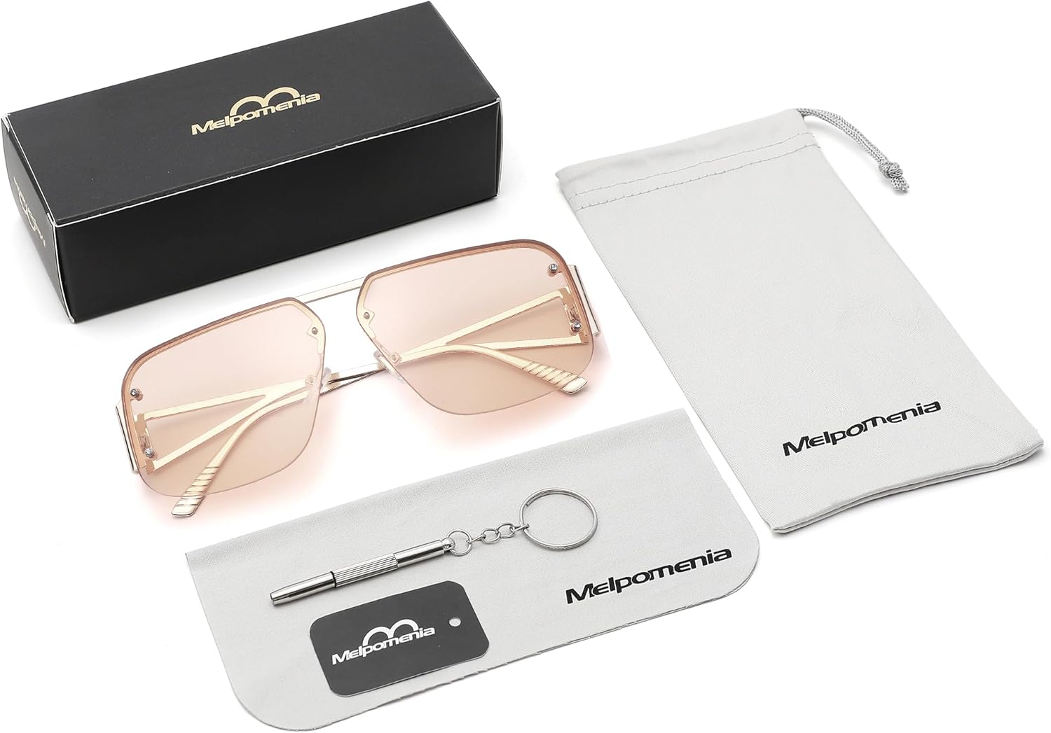 Trendy Aviator Sunglasses for Women Men Retro Metal Rimless Frame Shades Lentes De Sol Para Mujer - Image 6