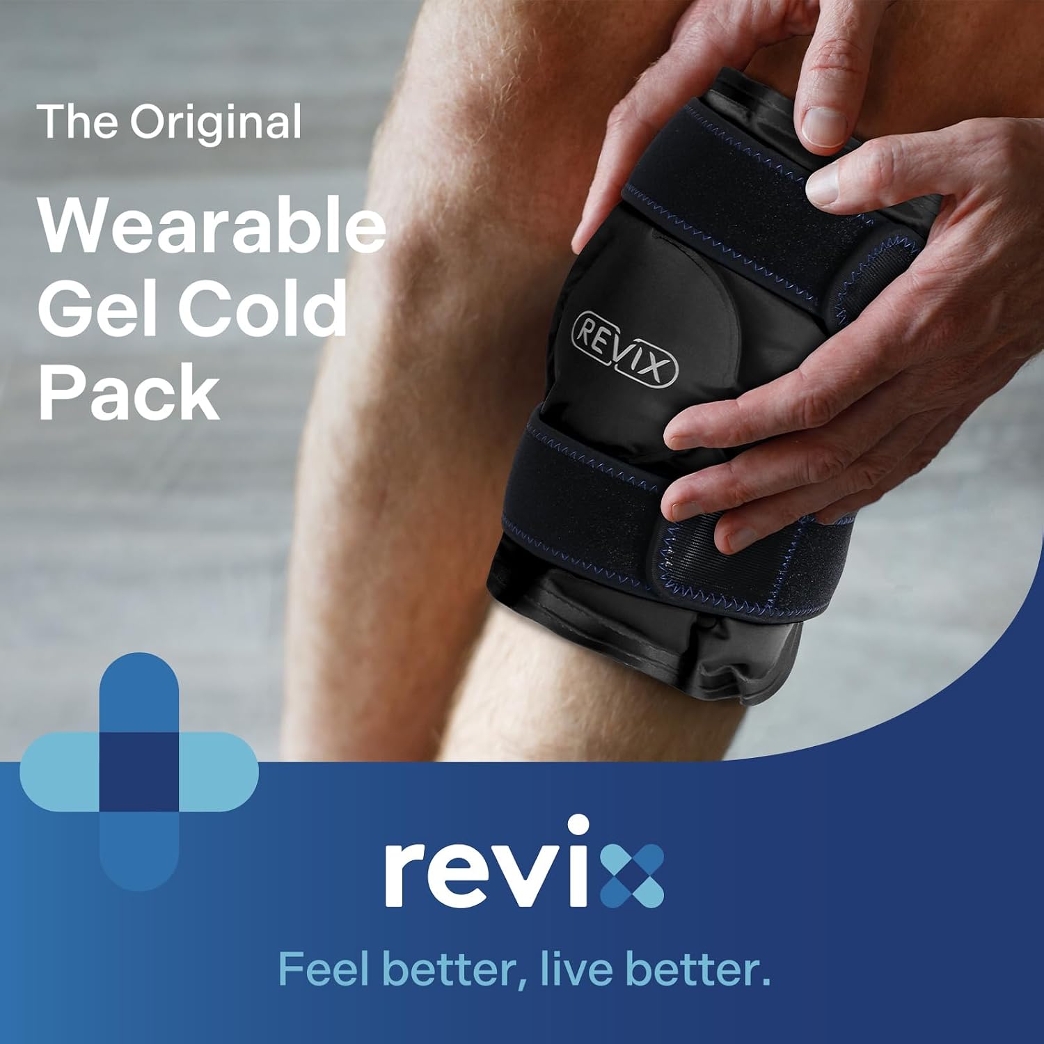 REVIX Ice Wrap for Knee Discomfort, Reusable Knee Ice Pack Wrap with Cold Compress Therapy for Muscle Ache, Promotes Post-Workout Recovery, Soft Plush Lining, Black 4 REVIX Ice Wrap for Knee Discomfort, Reusable Knee Ice Pack Wrap with Cold Compress Therapy for Muscle Ache, Promotes Post-Workout Recovery, Soft Plush Lining, Black - Image 2