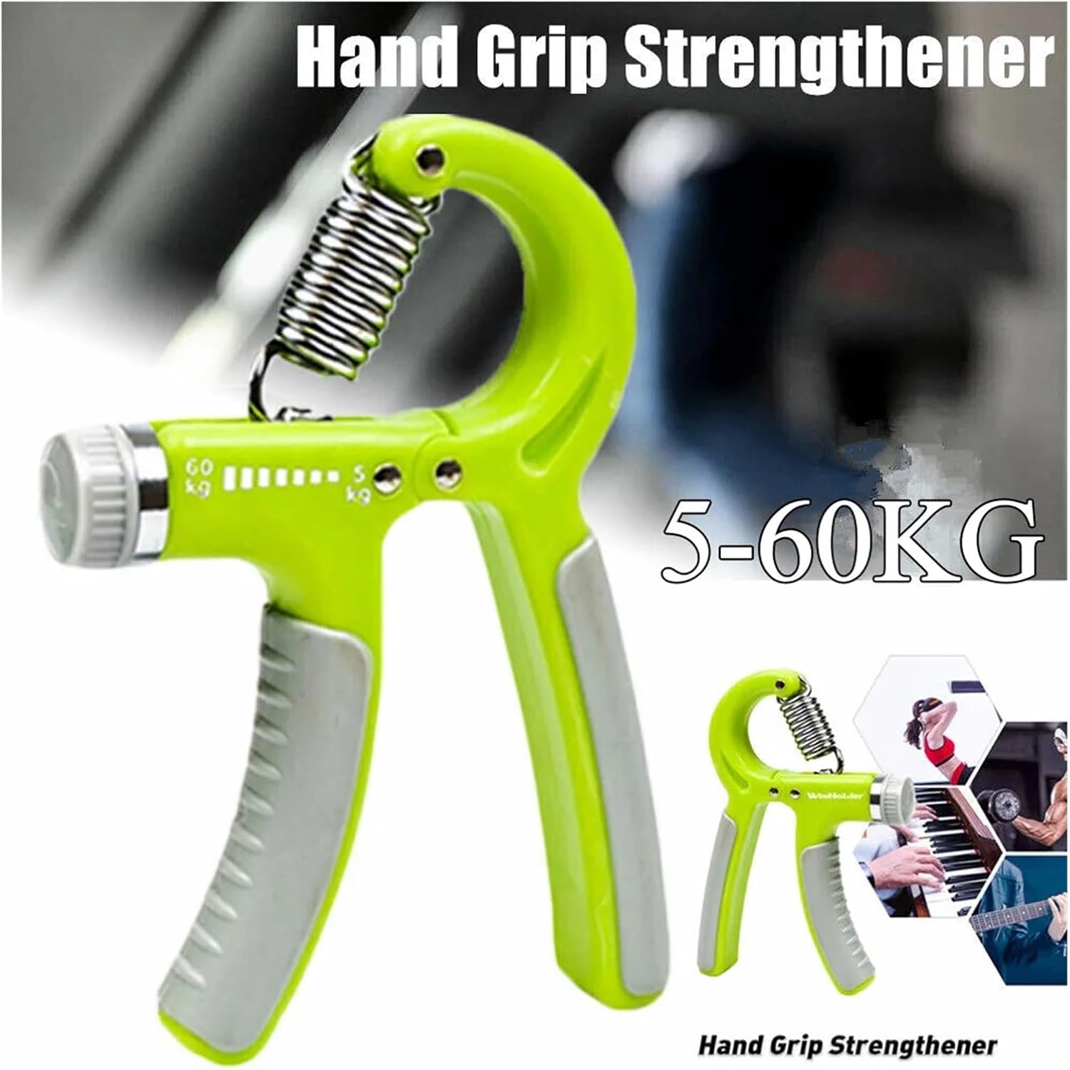 5-60KG Adjustable Hand Trainer Gym Fitness Training Hand Grip Exerciser Wrist Finger Rehabilitation Training Hand Grip