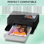 Compatible Canon Selphy CP1500 Paper and Ink KP-108IN KP108 3 Color Ink Cartridges and 108 Sheets 4 x 6 inch Paper Glossy for Canon Selphy CP1500, CP1300, CP1200, CP1000 Photo Printers