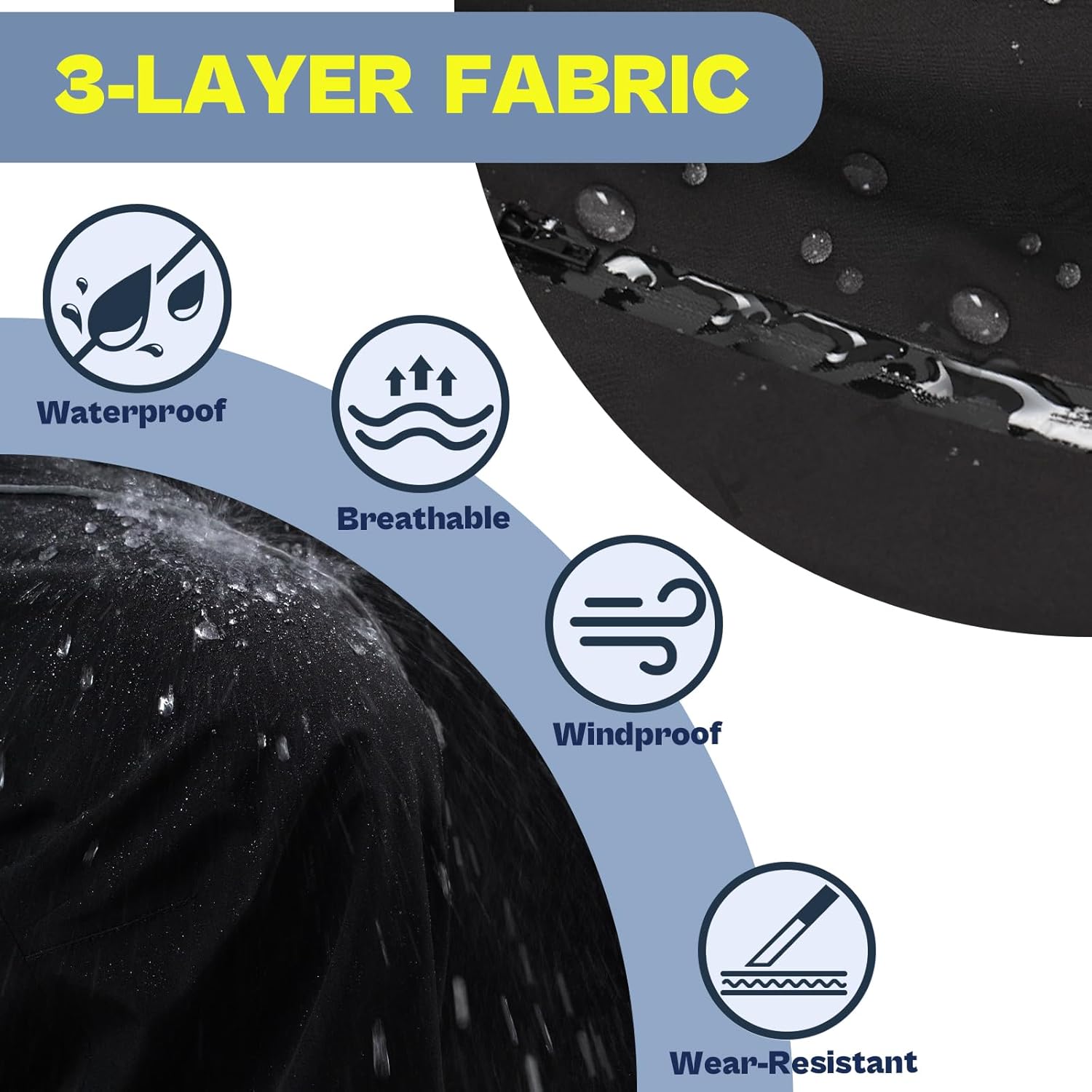 RainRider Waterproof Rain Pants for Men Women Windproof Over Pants Lightweight Rain Gear for Golf Outdoor Fishing - Image 4