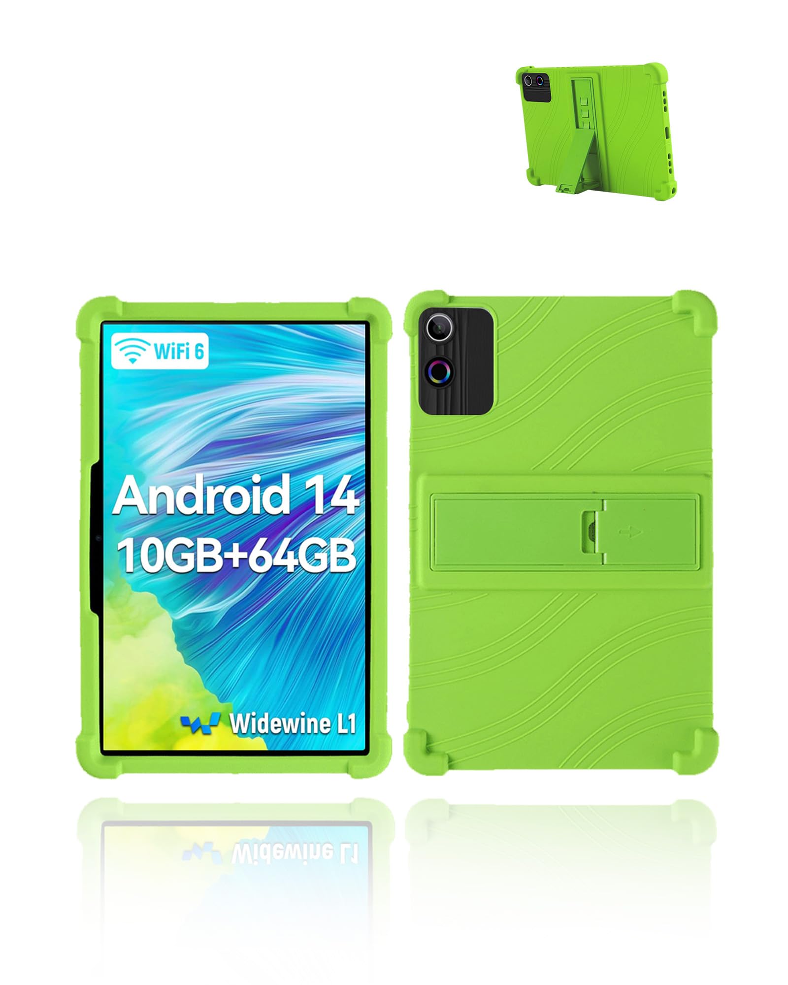 for FancyDay A10/ZOFYWNAS A10 10 inch Tablet Android 14 with Octa-Core Processor Tablet Model Case,Soft Silicone Adjustable Stand Cover Lightweight