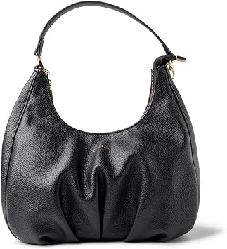 KEDZIE Elle Shoulder Bag Vegan Leather Crossbody Purse for Women - Black