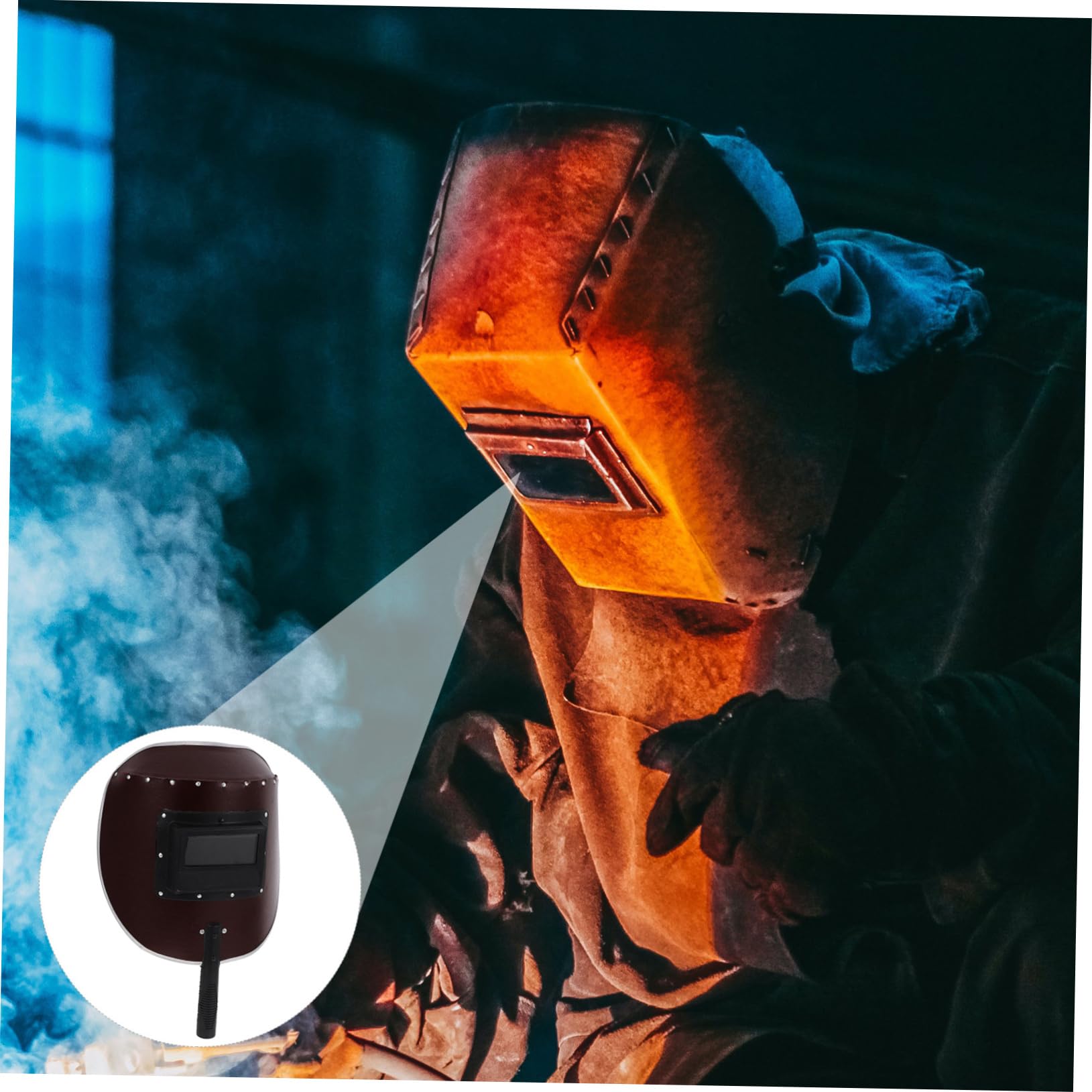 Alipis Casco De Soldadura De Mano Pantalla De Soldar Capucha Protector Para Soldadura Interiores o Exteriores