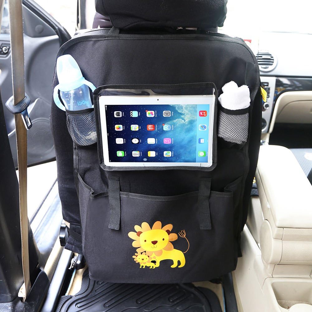 Luxury Car Back Seat Organizer with Tablet Holder For iPad Touch Screen Storage Bag Hot - Easy to Clean - Durable Material - Fits Your Truck, Car, Minivan or SUV
