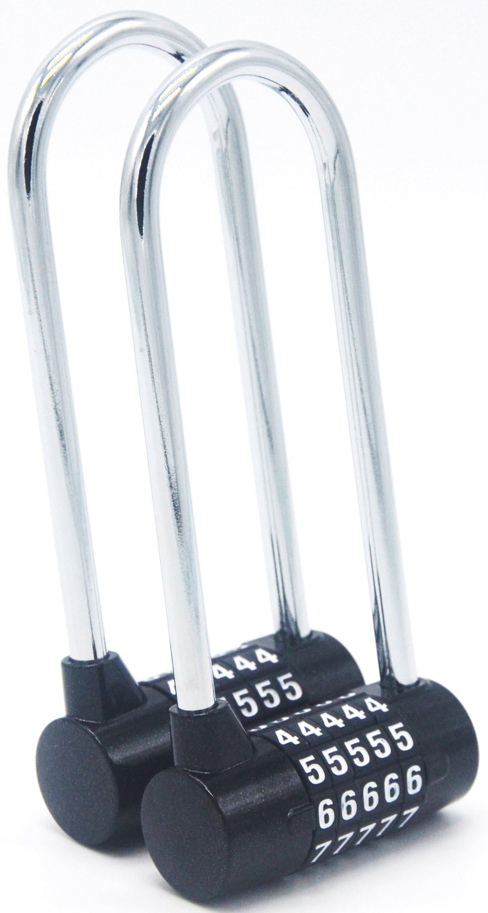 Combination Lock, Combination Padlock, 2 Pack Long Shackle Security Lock for Home, School, Office, Warehouse, Fence, Storage Lockers, Gym Lockers, Cabinets, Drawers, Toolboxes - With You6688 - Long