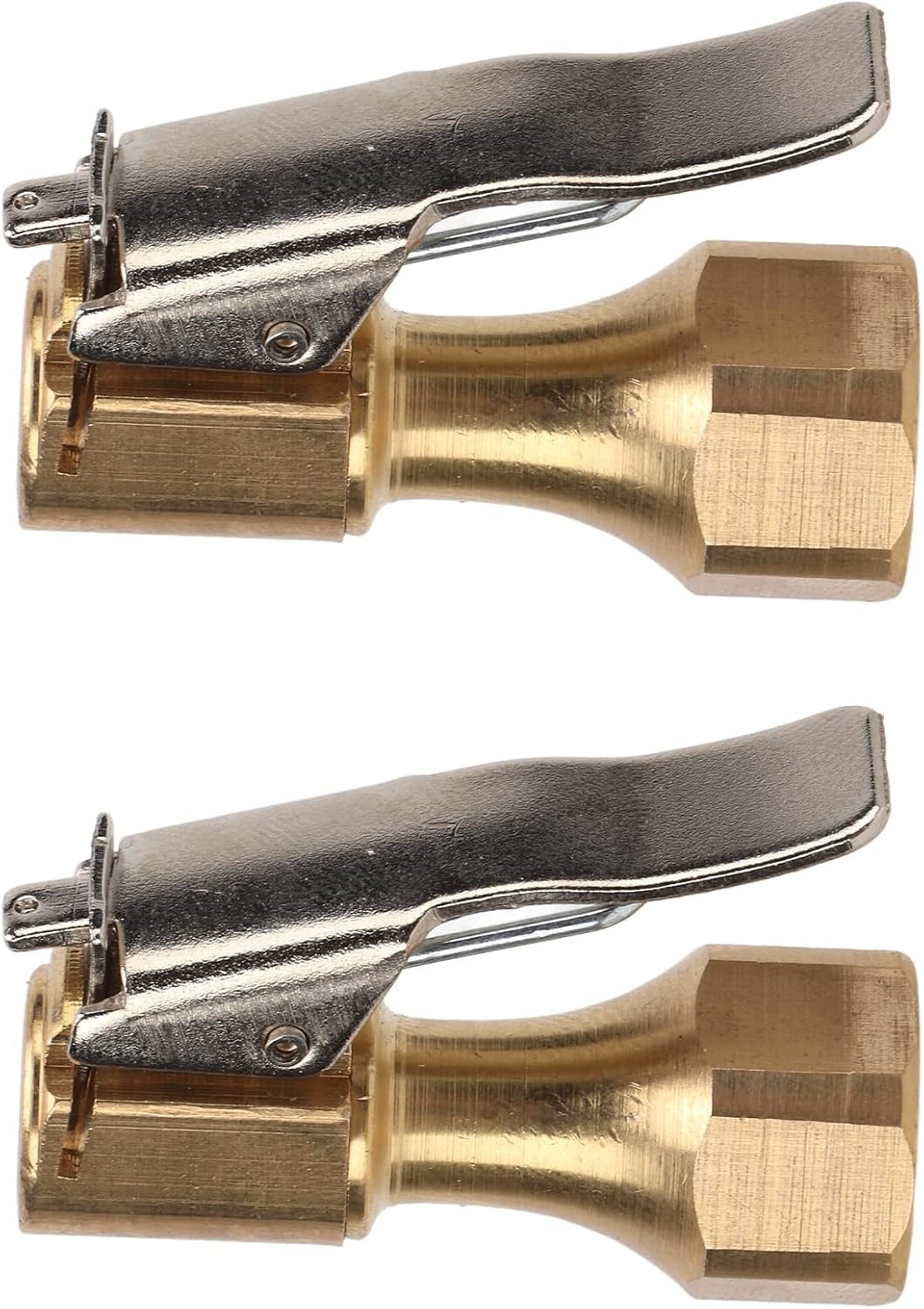 Air Chucks with Clip, Straight Tip Leak Proof Inflator Chuck Adapter