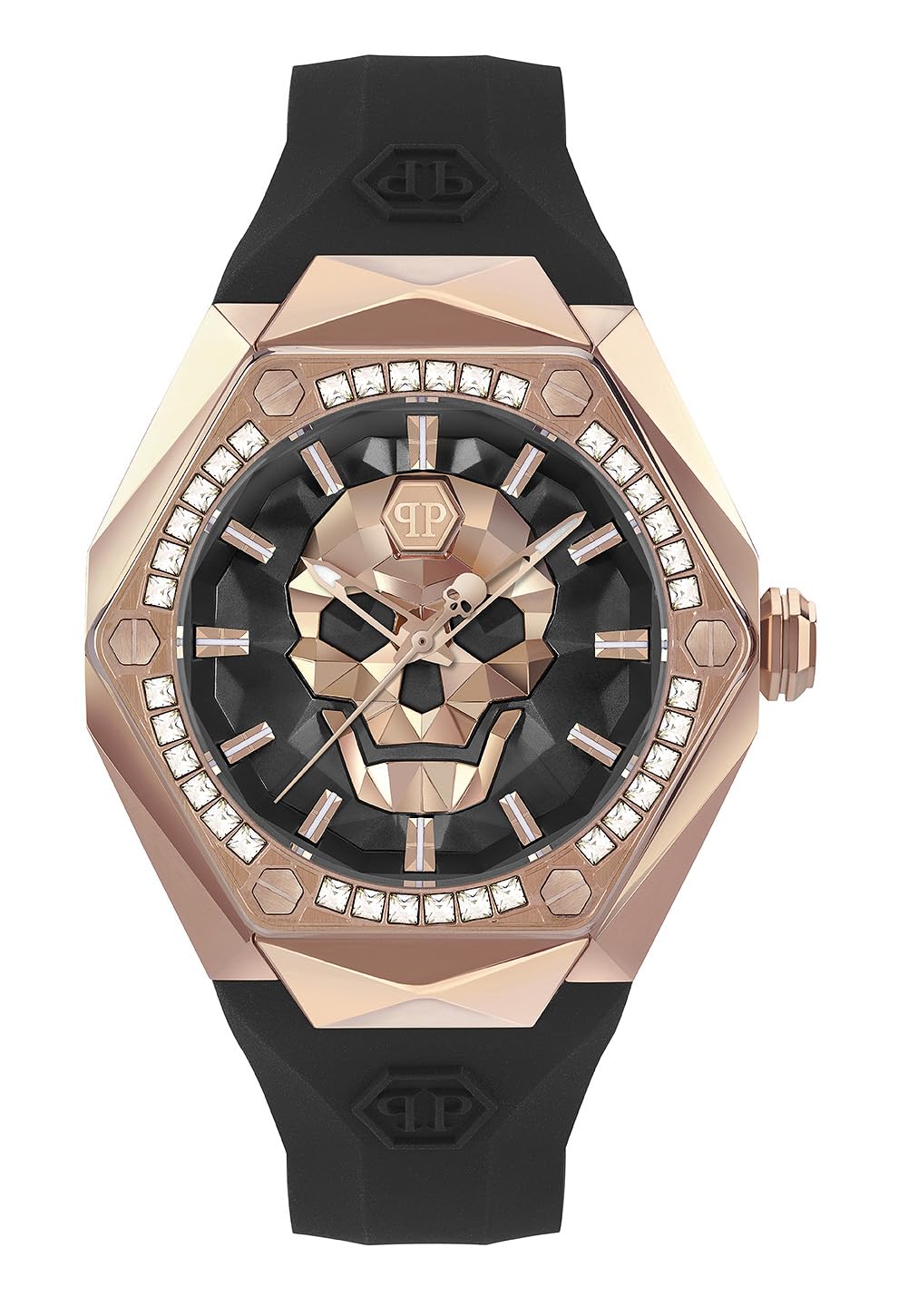 Philipp Plein Men Analogue Quartz Watch The $Kull Spikes