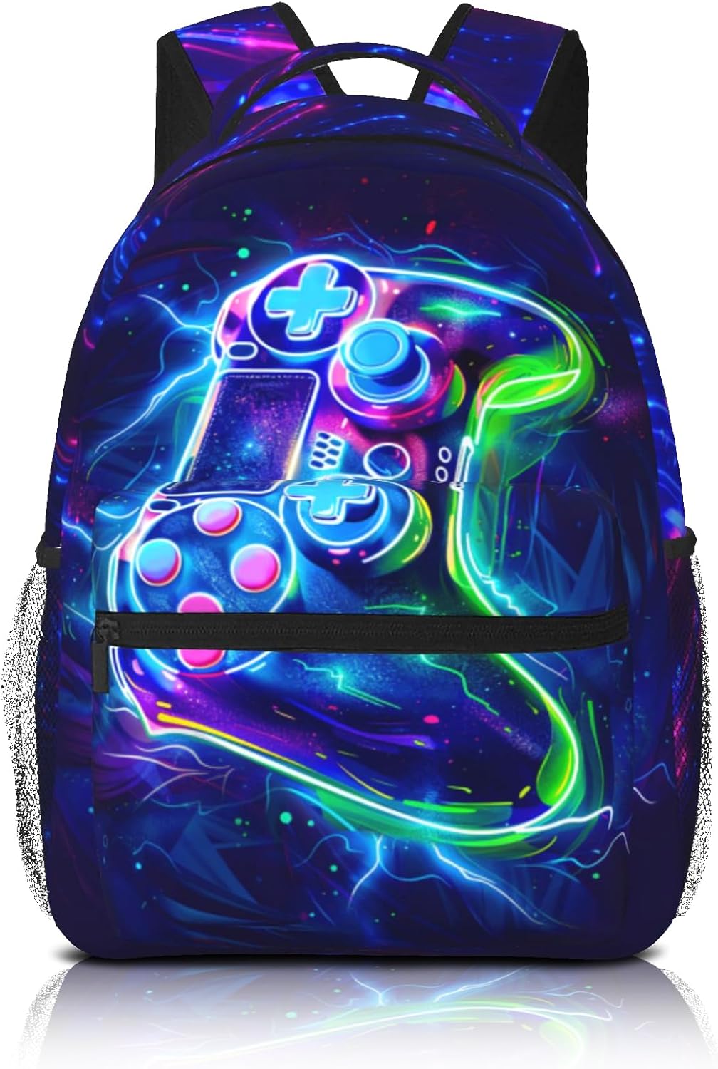Game School Backpack For Boys Abstract Gamepad Boys Backpack For Kids Children Teens Backpacks Ages 6-18