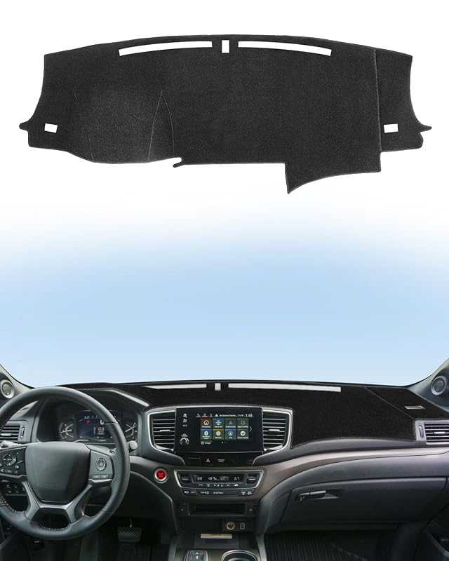 Capa para painel SKYLOTEC sob medida para Honda Passport, Ridgeline e Pilot preta
