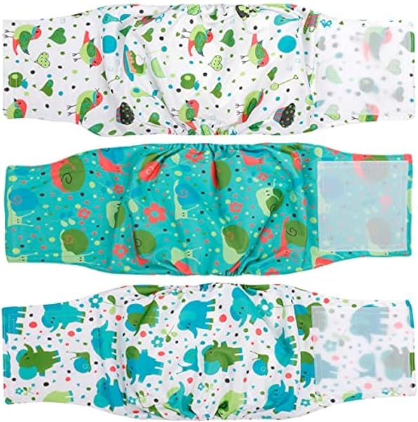 MICOOYO Pañales Reutilizables para Perros Machos Absorbentes