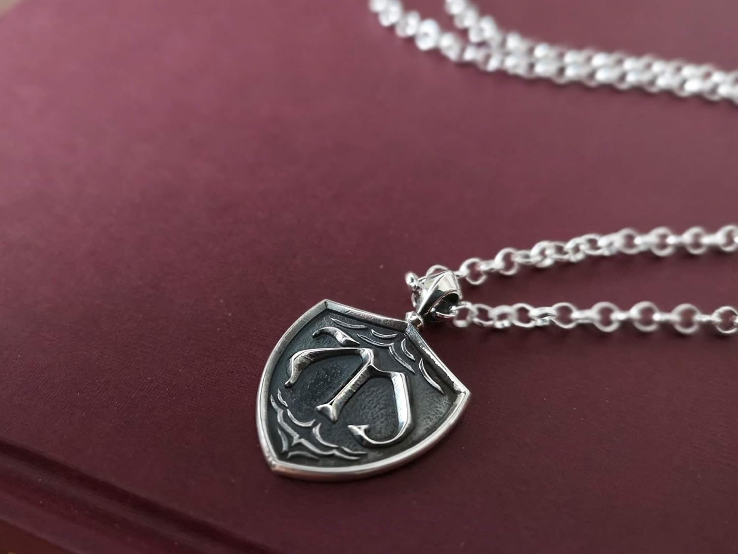 925 Sterling Silver Vampire Family Crest Jewelry Pendant Necklace Merchandise - End Sale - We Stop Producing These Pendants