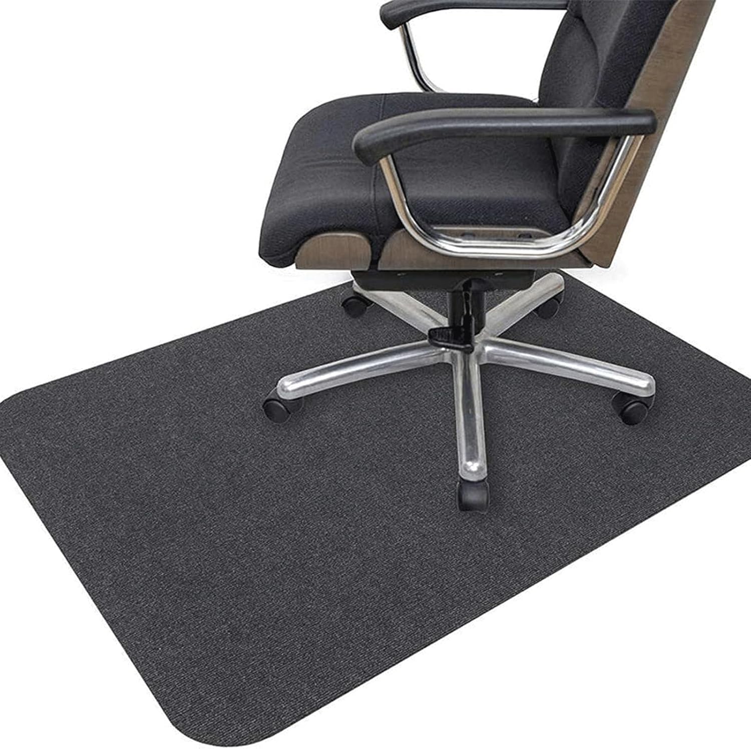 Office Chair Mat for Hardwood Floor,Computer Gaming Chair Mat,Desk Chair Mat for Rolling Chair,Under Desk Low Pile Office Rug(Size:55"×35",Color:Blue)