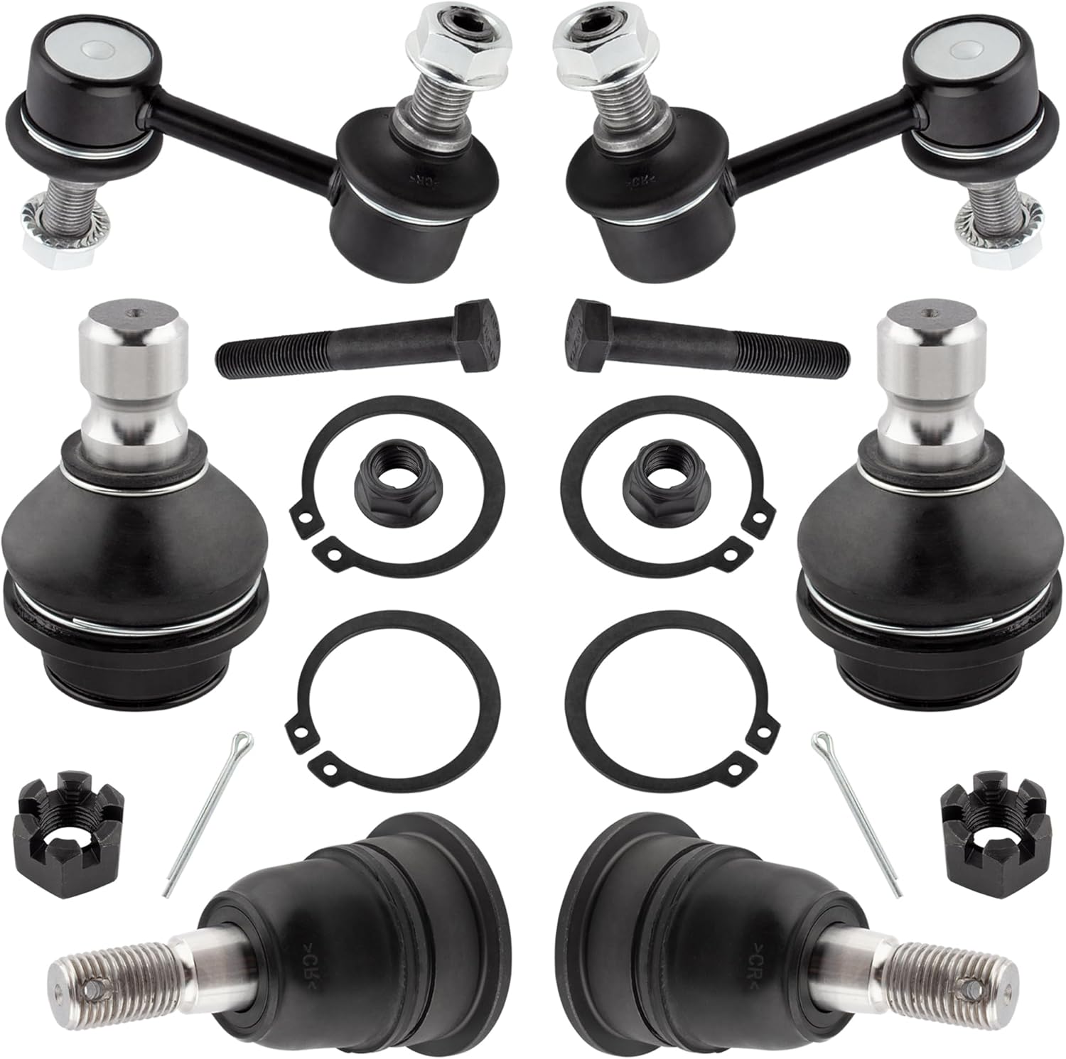 6PCS Set Suspension Kit Ball Joints Sway Bar End Links Ball Joints For Nissan Armada 2005-2015, For Nissan Titan 2004-2015 for Infiniti QX56 2004-2013 K80647 K750146 K80994