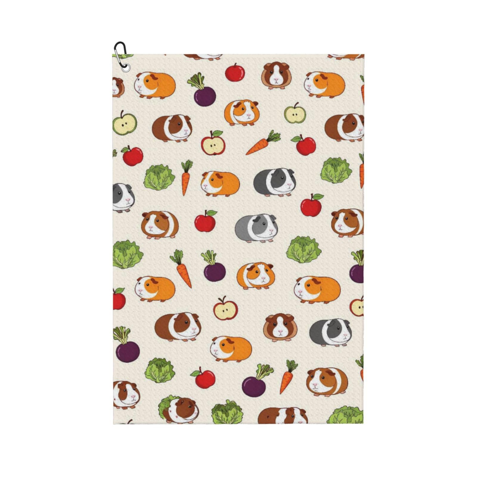 BSDFGSDD Vegetable Food Cute Guinea Pigs Pets Golf Towel 24 x 16 inches