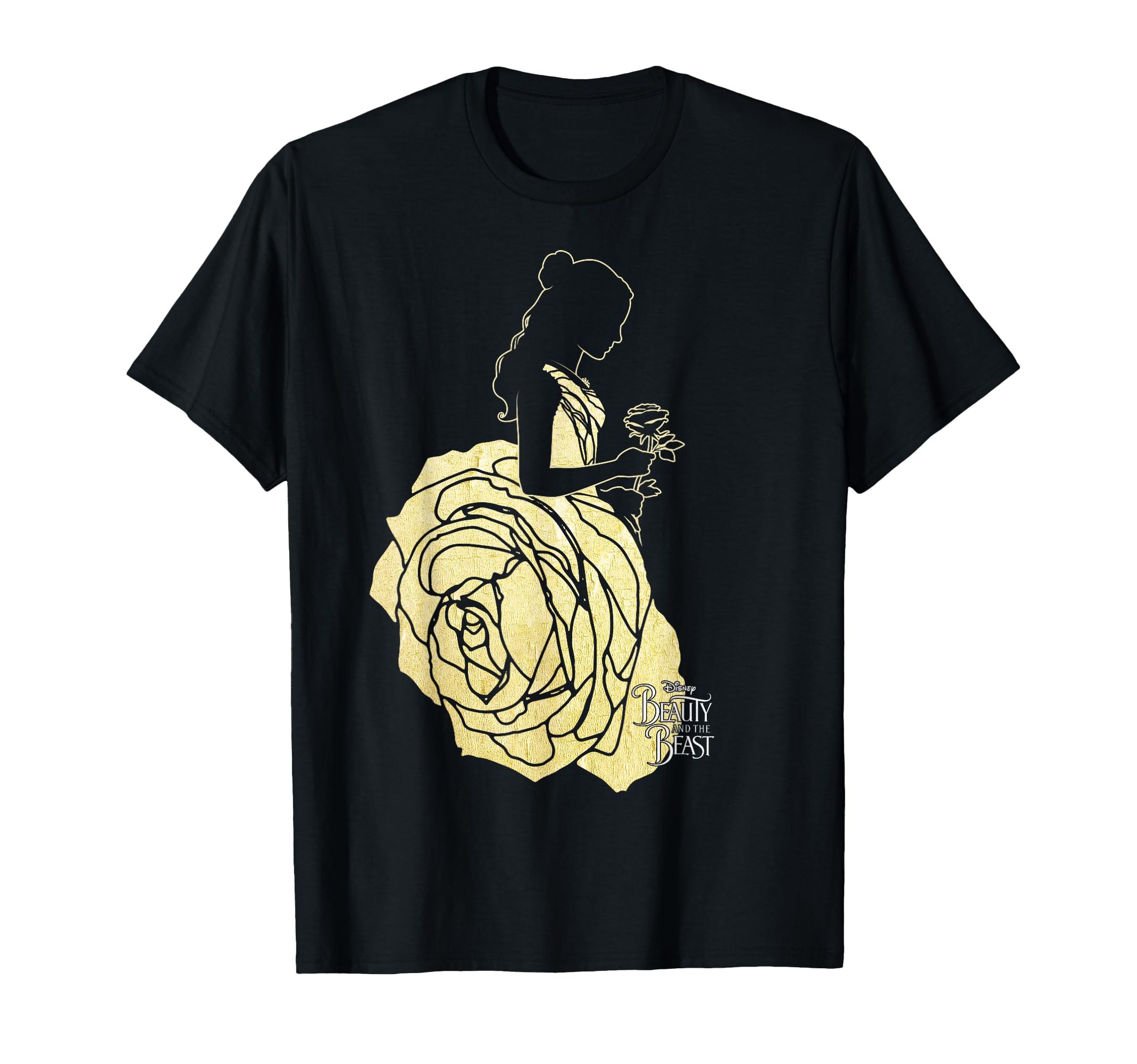 Disney Beauty & The Beast Belle Golden Dress Graphic T-Shirt T-Shirt