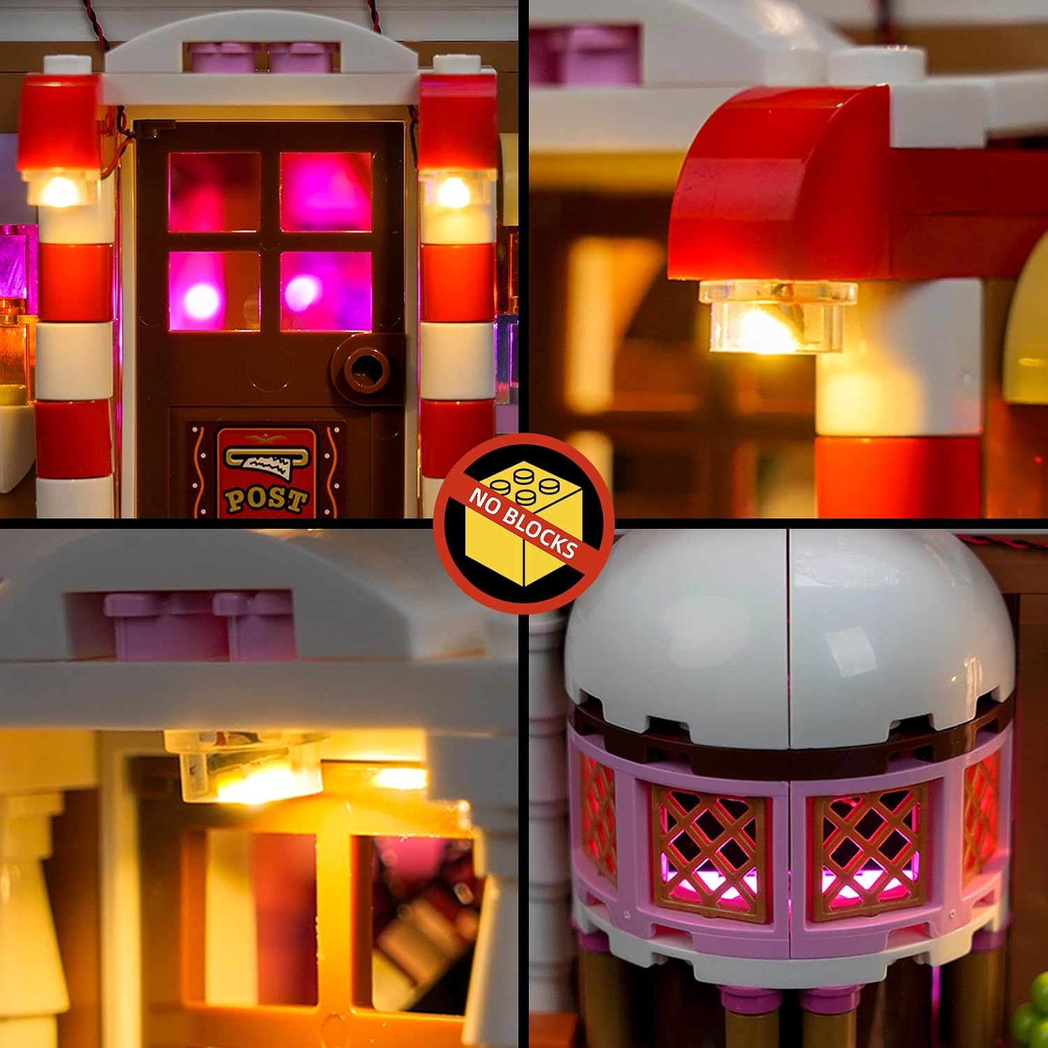 BrickBling LED Light Kit Compatible with Lego Festive Gingerbread House, Decorative Lighting Compatible with Lego 40809 (Excluding Model) (Classic Version Light)