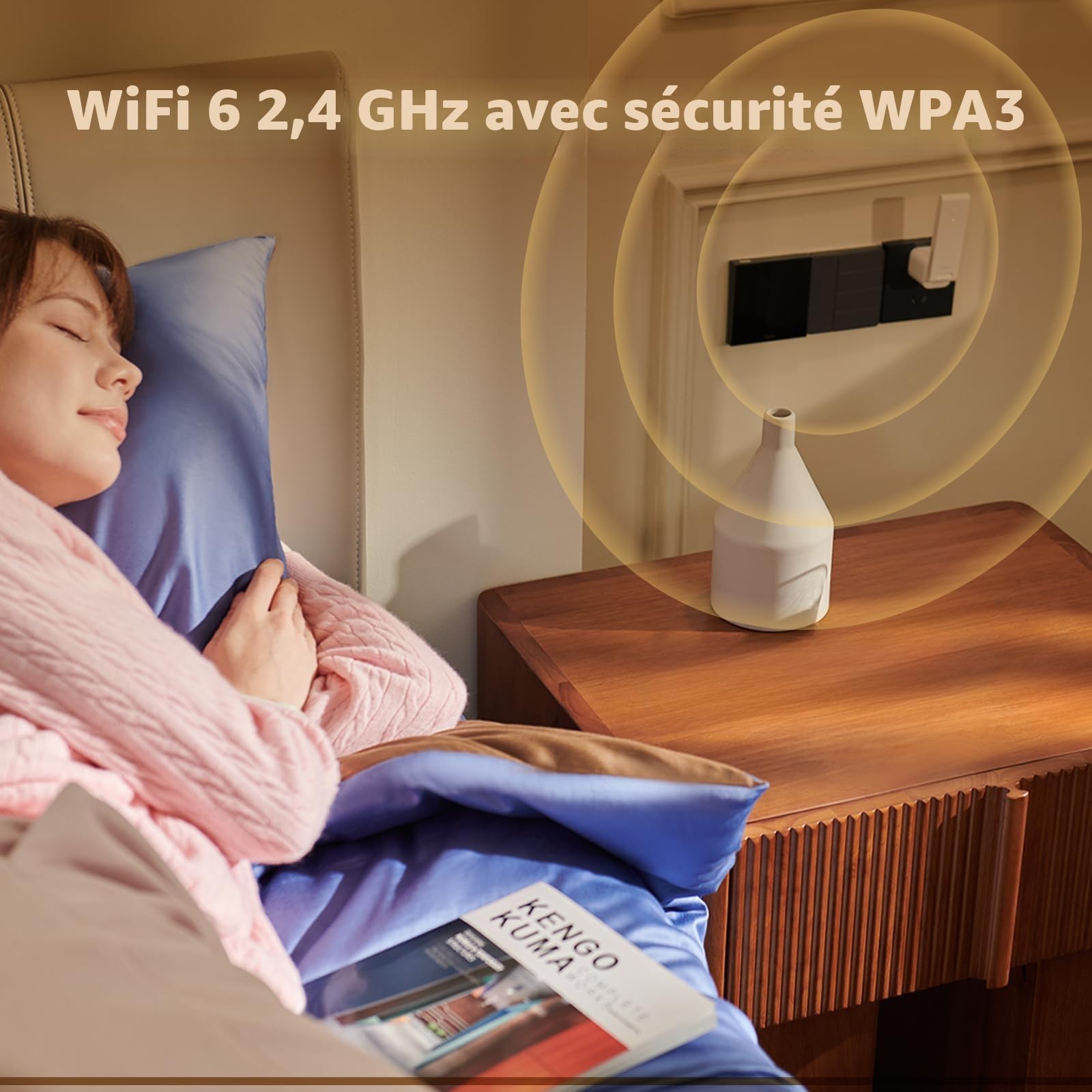 Aqara Hub Intelligent M100, Contrôleur Matter, Routeur de Bordure Thread, Aqara Hub Zigbee/Thread, Wi-FI 6, Compatible avec Alexa, HomeKit, Google Home, IFTTT, Home Assistant