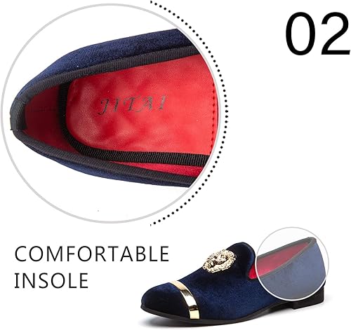 Miniatura 3 de JITAI Penny Mocasines de piel con forro para hombre