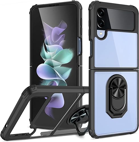 GREATRULY Funda transparente para Samsung Galaxy Z Flip4 5G, funda delgada con protección contra caídas para Galaxy Z Flip 4 5G, parachoques