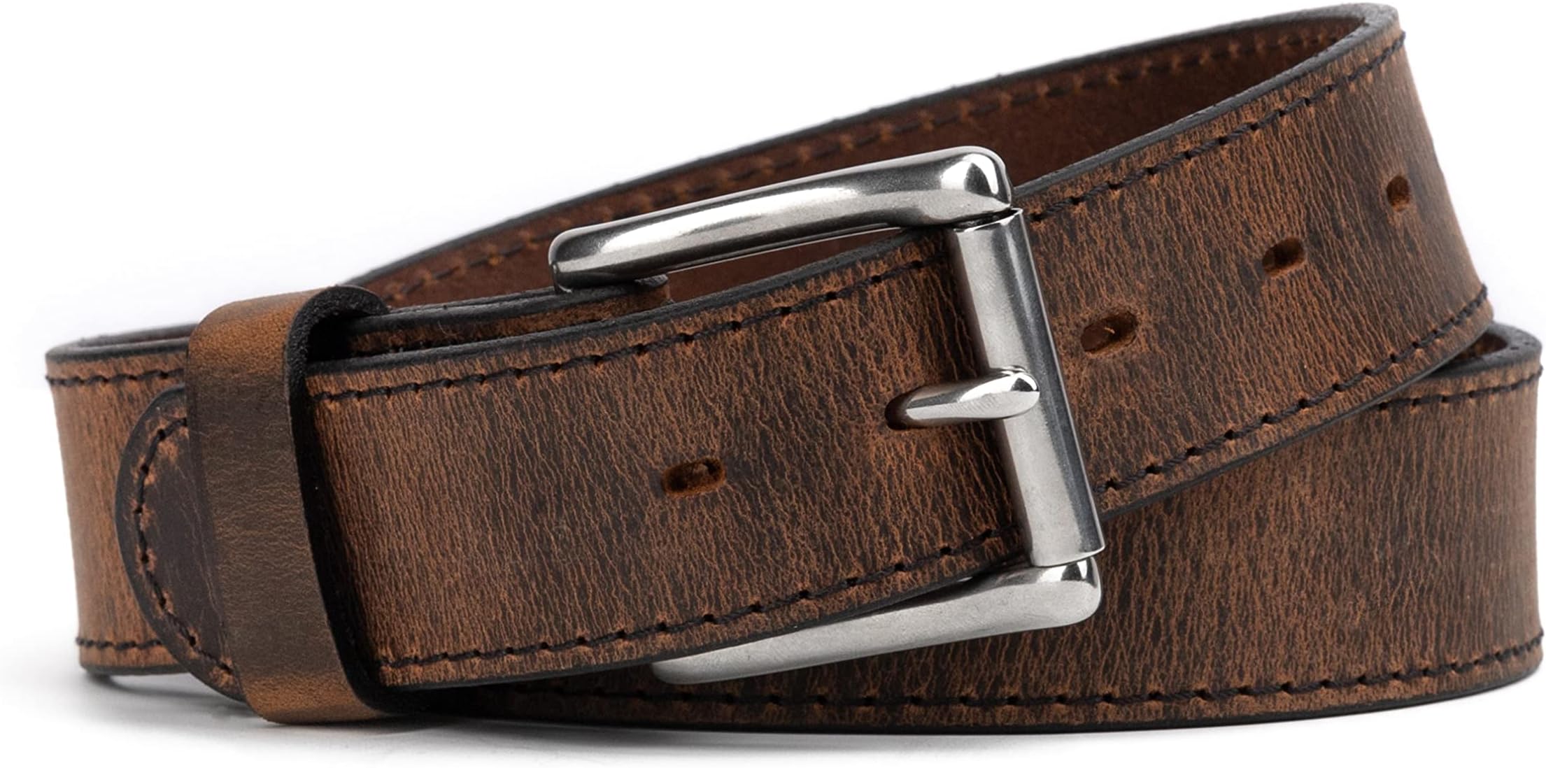 The Baron Leather Belt for Men | Made In USA | Men's Full Grain Leather Belt