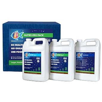 FOOP Nutes Veg Gallon Pack Get Fat Roots, Thick Stalks, Awesome Terpenes and an Explosion of Trichomes | Infused with Cal/Mag, and Silica | Certified Organic | Three 1G Bottles