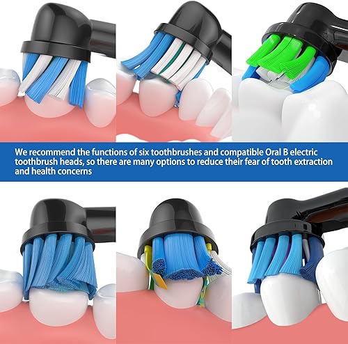 Miniatura 4 de Cabezales de cepillo de dientes de repuesto para cepillo Oral B para precisiónPrecisión Clean ProSensitiveCross Clean Cabezales de cepillo estándar