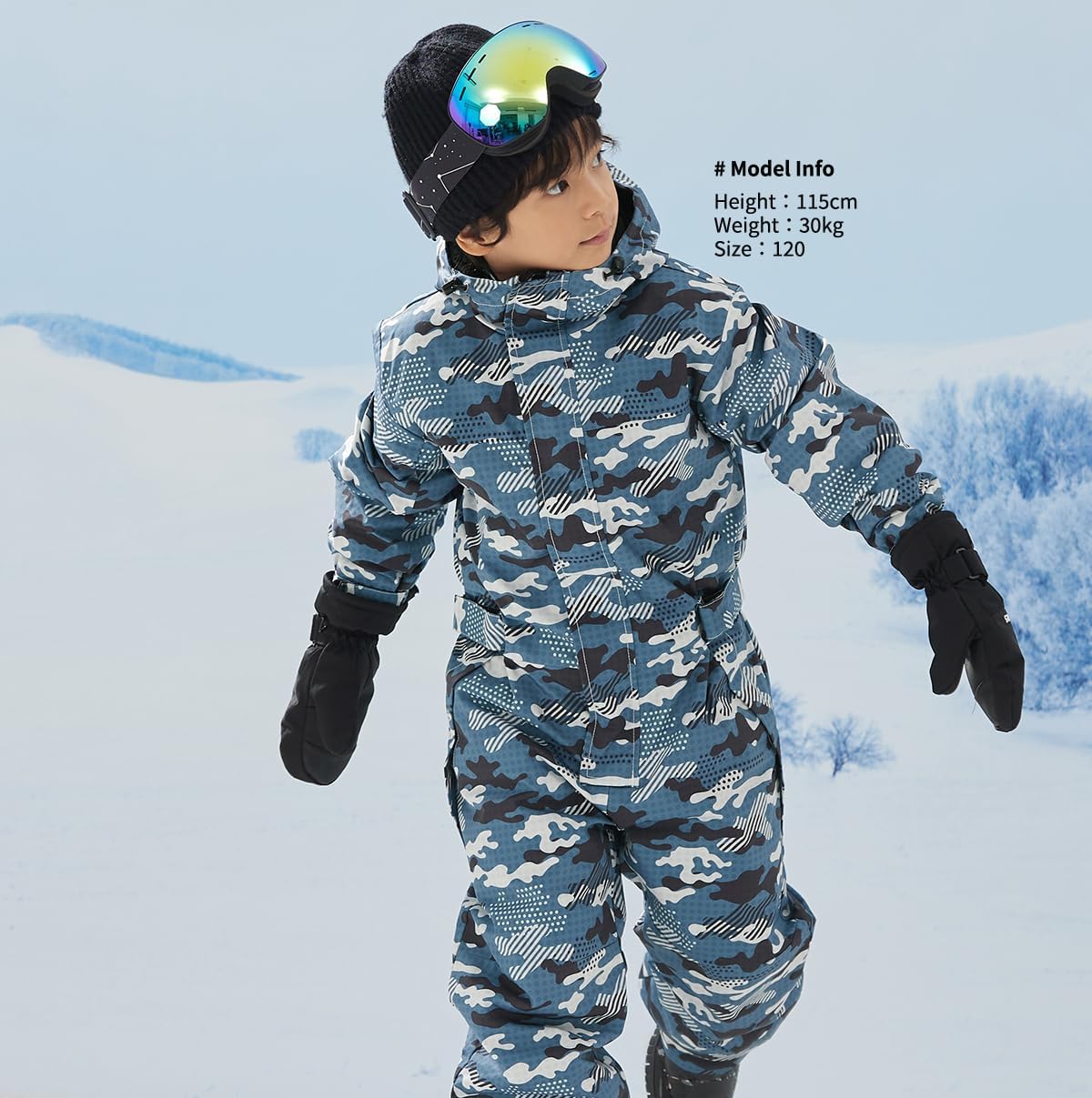 PONTAPES スキーウェア 子ども用 120サイズ 良い PONTAPESキッズスキー