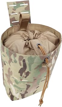 Tactical Dump Pouch - Mag MOLLE Dump Pouch Ultralight Foldable Mag Dump Pouch Utility Pouch for Battle Duty Belt, Black