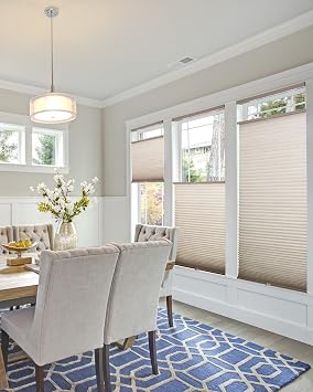 CHICOLOGY Cellular Shades, Top Down Bottom Up Shades, Blinds for Windows, Window Shades for Home, Door Blinds, Window Coverings, Cellular Blinds,Barnwood - Light Filtering, 23" W x 48" H