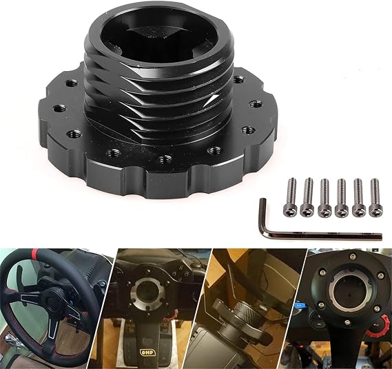 RASTP Steering Wheel Adapter for Thrustmaster T300,T500,TS-PC,TS-XW(Black)